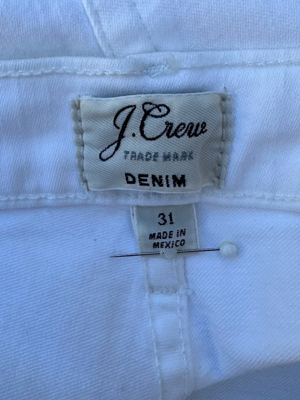 J. Crew Trademark Denim mid-rise shorts with raw hem cuffs - Size 31